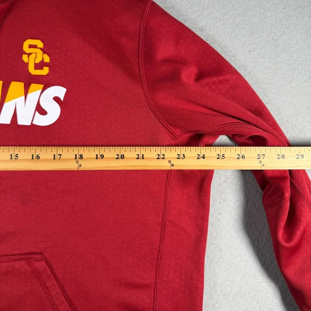 Nike USC Trojans Therma-FIT Hoodie Mens XL Red NCAA Sweatshirt Pullover